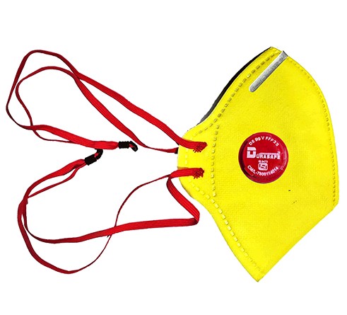 Durasafe Mask FFP2 DS 95V Valved Respirator | 94 Percent Filtration Efficiency for Fine Dust, Metal Fumes & Mist | Comfortable Welders Safety Mask for Construction, Grinding & Industrial Use UAE Bulk Price